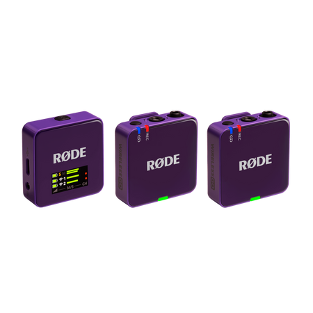 RODE Wireless GO III fioletowy – bezprzewodowy system mikrofonowy