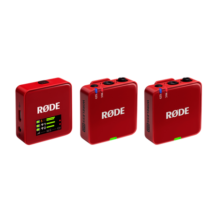 RODE Wireless GO III czerwony – cyfrowy system bezprzewodowy