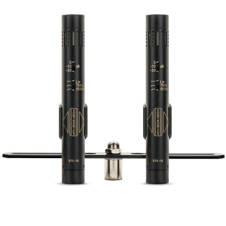 Zestaw mikrofonów pojemnościowych małomembranowych (stereo pair) – Sontronics STC-1S Black